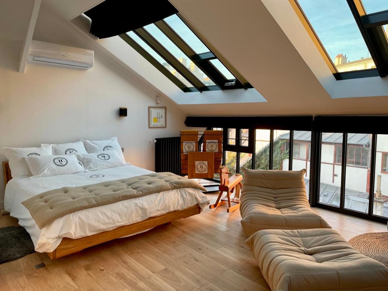 New : Atelier Artiste Montmartre Apartment Paris Luaran gambar